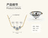 Moissanite Necklace 925 Sterling Silver Gold Plated Geometric Pattern Fourclaw Electroplating Oshaped Chain Women's Jewelry