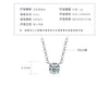 Moissanite Necklace 925 Sterling Silver Gold Plated Geometric Pattern Fourclaw Electroplating Oshaped Chain Women's Jewelry