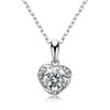 Moissanite Necklace Women's S925 Sterling Silver Geometric Ochain With Diamond Design