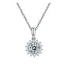 Moissanite Necklace Women's S925 Sterling Silver Geometric Ochain With Diamond Design