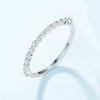 Moissanite Ring S925 Silver 10K Gold Inlaid Geometric Fashion Women's