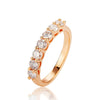 Moissanite Ring S925 Sterling Silver Fashion Style With Geometric Design Electroplated
