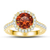 Moissanite Ring S925 Sterling Silver Round Shape Set With Gems Men's