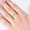Moissanite Ring 925 Sterling Silver Geometric Design Electroplated Couple Ring