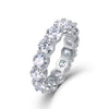 Moissanite Ring 925 Sterling Silver Geometric Design Female Fashion Jewelry