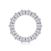 Moissanite Ring 925 Sterling Silver Geometric Design Female Fashion Jewelry