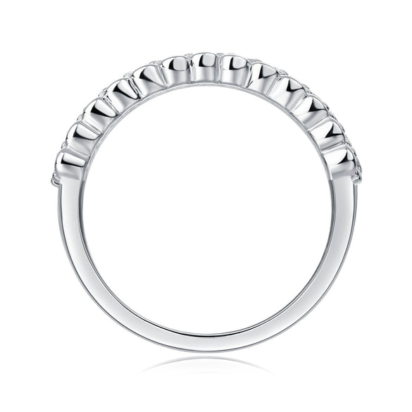 Moissanite Ring 925 Sterling Silver Geometric Fashion Highend Women's Ring Set With Diamonds
