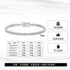 Moissanite S925 Sterling Silver Geometric Stacking Style Electroplated Full Circle Bracelet Jewelry For Women