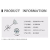 Moissanite S925 Sterling Silver Geometric Style Electroplated Earrings For Women