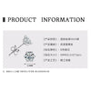 Moissanite S925 Sterling Silver Geometric Style Electroplated Earrings For Women