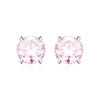 Moissanite S925 Sterling Silver Goldplated Geometric Fourclaw Earrings