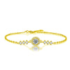 Moissanite Silver Bracelet For Women Simple Geometric Micropaved Style