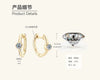 Moissanite Tassel Earrings For Women S925 Sterling Silver Geometric Niche Style Electroplated