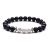Moon And Star Couple Bracelet With Black Onyx White Pine Stone And Green Aventurine Geometric Beaded Friendship Bracelet