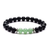 Moon And Star Couple Bracelet With Black Onyx White Pine Stone And Green Aventurine Geometric Beaded Friendship Bracelet