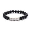 Moon And Star Couple Bracelet With Black Onyx White Pine Stone And Green Aventurine Geometric Beaded Friendship Bracelet
