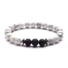 Moon And Star Couple Bracelet With Black Onyx White Pine Stone And Green Aventurine Geometric Beaded Friendship Bracelet