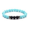 Moon And Star Couple Bracelet With Black Onyx White Pine Stone And Green Aventurine Geometric Beaded Friendship Bracelet