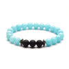 Moon And Star Couple Bracelet With Black Onyx White Pine Stone And Green Aventurine Geometric Beaded Friendship Bracelet