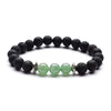 Moon And Star Couple Bracelet With Black Onyx White Pine Stone And Green Aventurine Geometric Beaded Friendship Bracelet