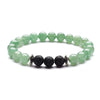 Moon And Star Couple Bracelet With Black Onyx White Pine Stone And Green Aventurine Geometric Beaded Friendship Bracelet