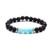 Moon And Star Couple Bracelet With Black Onyx White Pine Stone And Green Aventurine Geometric Beaded Friendship Bracelet