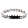 Moon And Star Couple Bracelet With Black Onyx White Pine Stone And Green Aventurine Geometric Beaded Friendship Bracelet