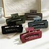 Morandi Color Solid Simple Women's Abs Hair Clip Shark Clip Seiko