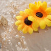 Mori Fairy Style Women's Handmade Pearl Flower Hair Band Bridal Headwear With Sunflower And Daisy Details