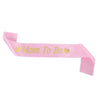 Mother And Baby Party Shoulder Strap Etiquette Belt Sardine Material Hot Stamping Printing