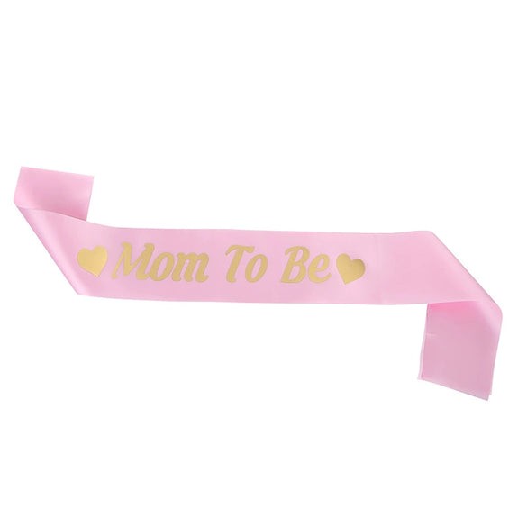 Mother And Baby Party Shoulder Strap Etiquette Belt Sardine Material Hot Stamping Printing