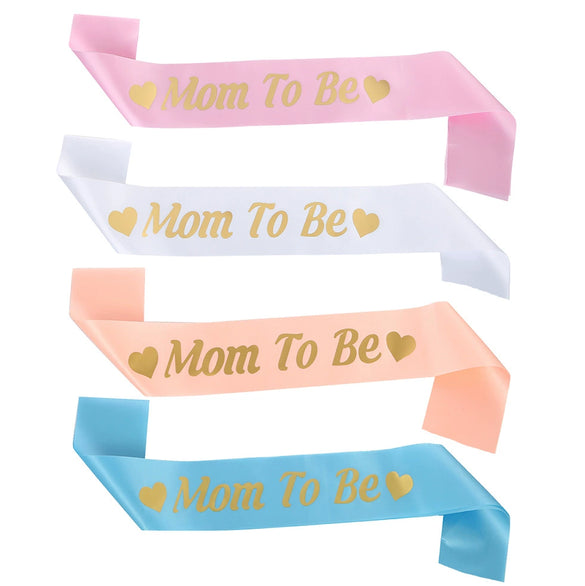 Mother And Baby Party Shoulder Strap Etiquette Belt Sardine Material Hot Stamping Printing