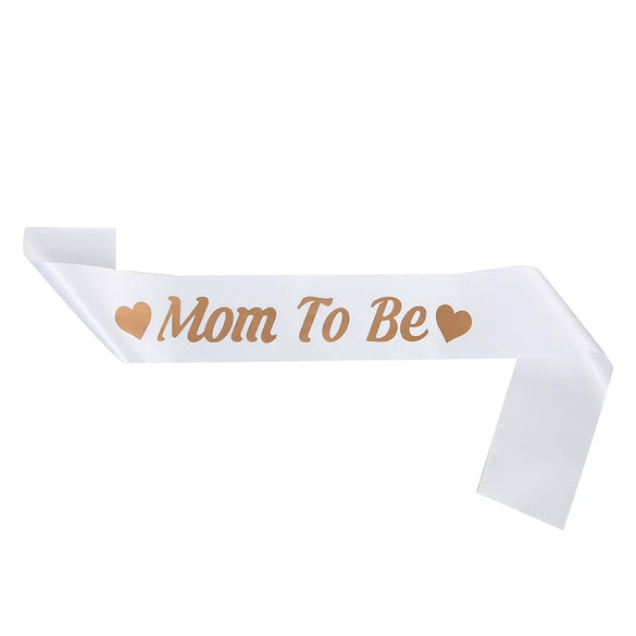 Mother And Baby Party Shoulder Strap Etiquette Belt Sardine Material Hot Stamping Printing