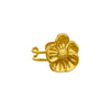 Mouth Ring Titanium Steel Light Luxury Style Electroplating Flower Vein Women's