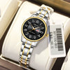 Movement Mechanical Women's Watch Alloy Tungsten Steel Color Round Dial Waterproof