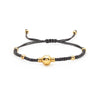 Multi Color Hand Woven Beaded Metal Bracelet For Women With 18K Copper Gold Plated Beads
