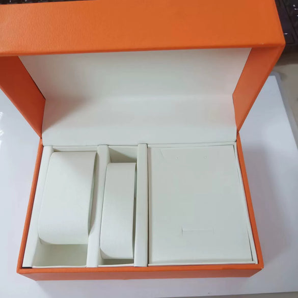 Multi Function Square Watch Box Metal Paper Pu Coated Glass Unisex