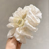 Multi Layer Bow Handmade Mesh Grab Clip Headwear For Girls