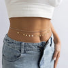 Multi-Layer Tassel Sequined Metal Waist Beach Rhinestone Alloy Body Chain