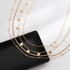 Multi-Layer Tassel Sequined Metal Waist Beach Rhinestone Alloy Body Chain