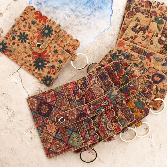 Multicard Card Bag Small Wallet Coin Purse Retro Exquisite Pu Animals Printed For Women