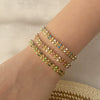 Multicolor Oil Dropping Wheat Bracelet For Women Stainless Steel Jewelry With Dripping Oil Treatment
