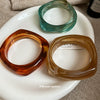 Multicolor Shaped Acrylic Resin Women's Handmade Light Luxury Niche Design Exaggerated Irregular Geometric Bracelet