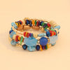Multicolor Stone Beaded Handmade Acrylic Bohemian Bracelet