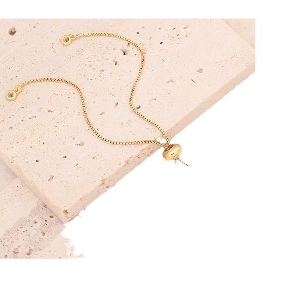 Multicolor Zircon Butterfly Copper Bracelet With Electroplating For Women