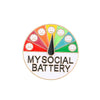 Multifunctional Alloy Geometric Expression Mood Conversion Energy Sliding Brooch Jewelry With Electroplating