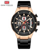 Multifunctional Casual Men's Watch With Steel Belt Quartz Movement Round Dial And Luminous Pointer