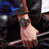 Multifunctional Chronograph Sport Men's Watch Alloy Case Mineral Strengthened Glass Mirror Silicone Strap Stainless Steel Clasp Round Dial