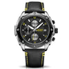 Multifunctional Chronograph Unisex Couple Quartz Watch Alloy Case Genuine Leather Strap Round Dial