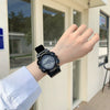 Multifunctional Couple's Sports Electronic Watch Plastic Case Silicone Strap